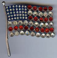 Image result for American Flag Rhinestone Pins