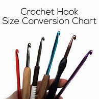 Image result for Crochet Hook Sizes