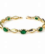 Image result for Gold and Emerald Bracelet