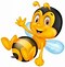 Image result for Fuzzy Bee Cartoon