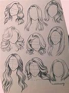 Image result for Girl Hair Drawing
