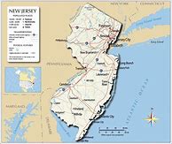 Image result for Free Printable Map of New Jersey