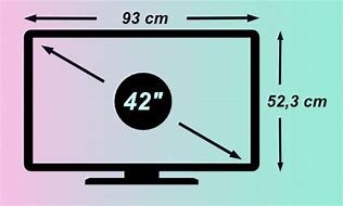 Image result for What Are the Dimensions of a 42 Inch TV