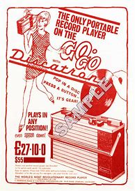 Image result for Discatron Record Player Advertising