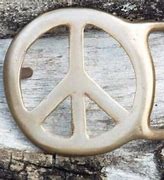 Image result for Peace Sign Belt Buckle