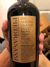 Image result for Piedrasassi Syrah Blue Label