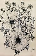 Image result for Flower Ink Drawing