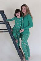 Image result for Green Bamboo Pajamas Mother and Daughter