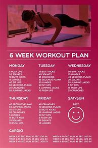 Image result for Weekly Home Workout Plan