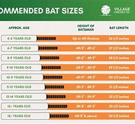Image result for Cricket Bat Size Guide
