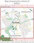 Image result for Map of Ruthin North Wales