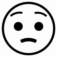 Image result for Worried Face Clip Art Black and White