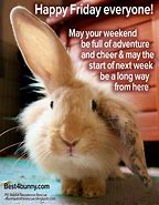 Image result for Happy Friday Bunny Meme