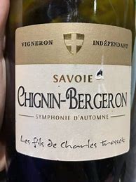 Image result for Charles Trosset Vin Savoie Chignin Bergeron Symphonie d'Automne