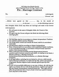 Image result for Muslim Marriage Contract Form