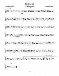 Image result for Hallelujah Trumpet Sheet Music
