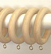 Image result for Wooden Drapery Rings with Eyelets