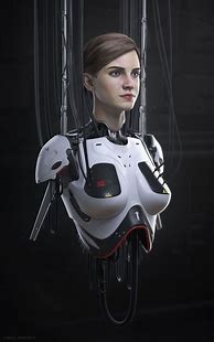 Image result for Robot Girl with Green Hair