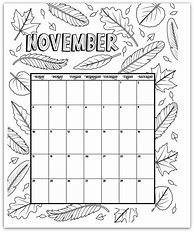 Image result for Coloring Sheet Calendar