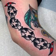 Image result for Traditional Broken Chain Tattoo