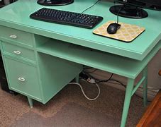 Image result for Desk Painted Mint Green