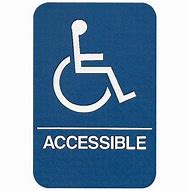 Image result for Wheelcahair Access Sign