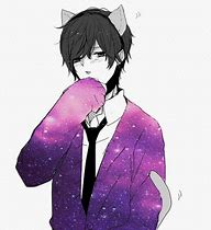 Image result for Galaxy Hair Anime Boy Neko