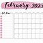 Image result for Free Feb Calendar