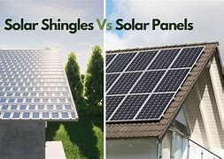 Image result for Solar Shingles vs Solar Panels