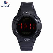 Image result for Waterproof Red LED Watch