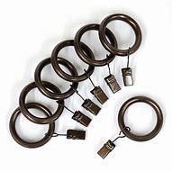 Image result for Bronze Curtain Rings with Clips