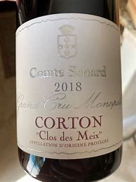 Image result for Comte Senard Corton Clos Meix