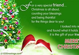 Image result for Merry Christmas to a Very Special Friend