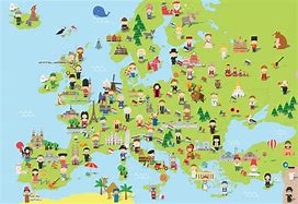 Image result for Fun Map of Europe for Kids