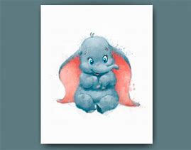 Image result for Baby Dumbo Watercolor
