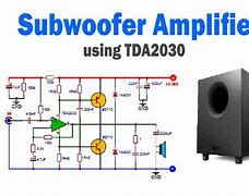 Image result for TDA2030 Subwoofer Amplifier Circuit Diagram