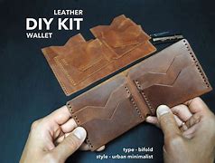 Image result for DIY Leather Wallet Kit