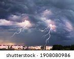 Image result for Red Storm Clouds Lightning