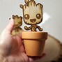 Image result for Picture of Groot in His Pot