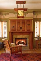 Image result for Arts and Crafts Style Fireplace Mantels