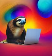 Image result for Computer Sloth Illustration
