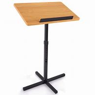 Image result for Adjustable Podium with Wheels
