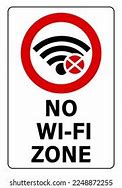 Image result for Printable No Wi-Fi Zone Sign
