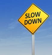 Image result for Slow Down Highway Info Sign