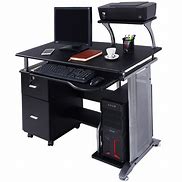 Image result for Desk for Laptop Monitor Printer Shredder