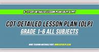 Image result for Cot Lesson Plan for Grade 1