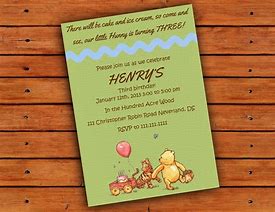 Image result for Winnie the Pooh Invitations