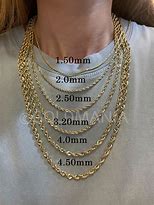 Image result for Gold Chain Millimeter Ruler