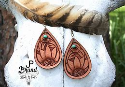Image result for Leather Earring Designs