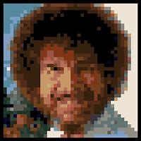 Image result for Bob Ross Pixel Art